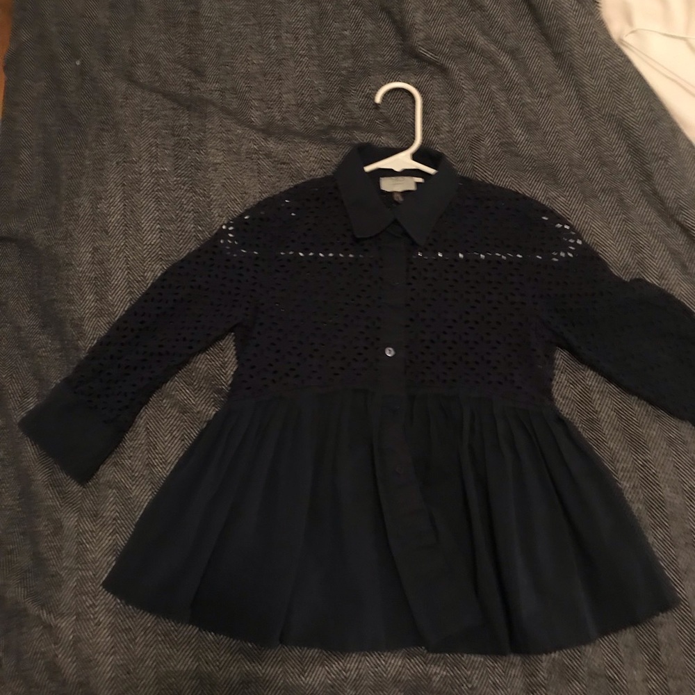 ANTHROPOLOGIE HD IN PARIS EYELET BLOUSE